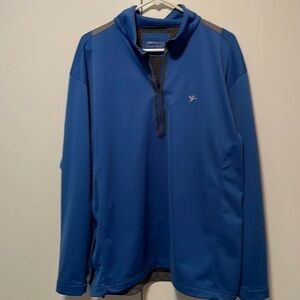 Nike golf pull over draw string waste size large blue with gray accents